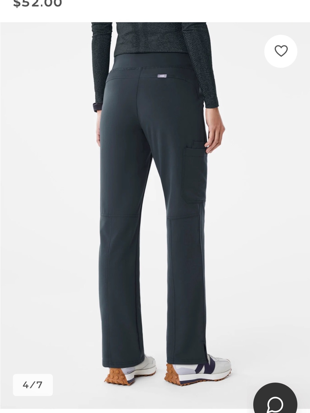 FIGS Dark Harbor Kade Cargo Scrub Pants - Picture 4 of 4